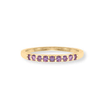 Load image into Gallery viewer, amethyst gold ring
