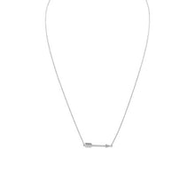 Load image into Gallery viewer, arrow pendant, follow your arrow, aim high, launch your dreams, silver necklace
