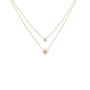 Two Strand Star Necklace