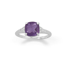 Load image into Gallery viewer, square cut amethyst
