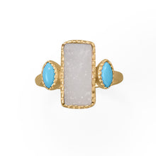 Load image into Gallery viewer, druzy turquoise
