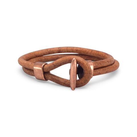 Leather Copper Bracelet